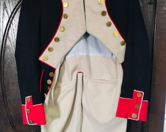 Custom Napoleonic Military Jacket, 18th Century French Officer Tunic, Handmade Period Wear