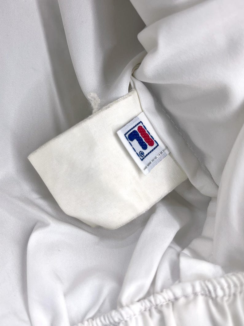 90s Vintage FILA performance Stripe Color Block Windbreaker Track Suit Tennis Running Aerobic Lightweight Breathable Jacket image 6