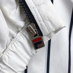 90s Vintage FILA performance Stripe Color Block Windbreaker Track Suit Tennis Running Aerobic Lightweight Breathable Jacket image 5