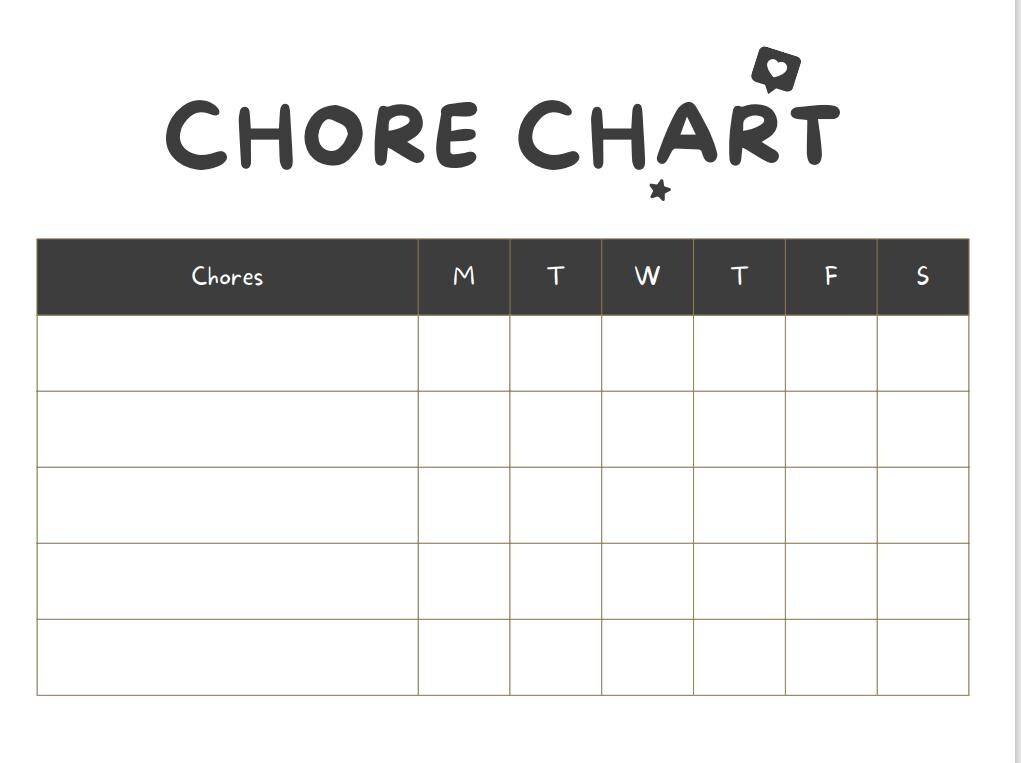 Routine and Chore Chart - Etsy