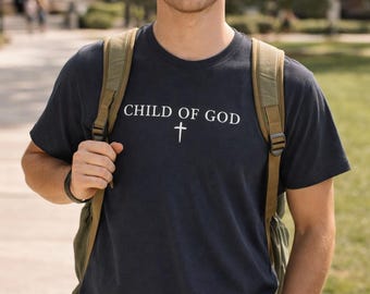 Child of God cross tee | Christian faith shirt