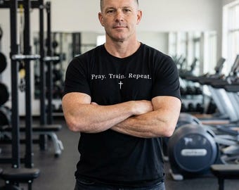 Pray, Train Repeat | Christian Shirt