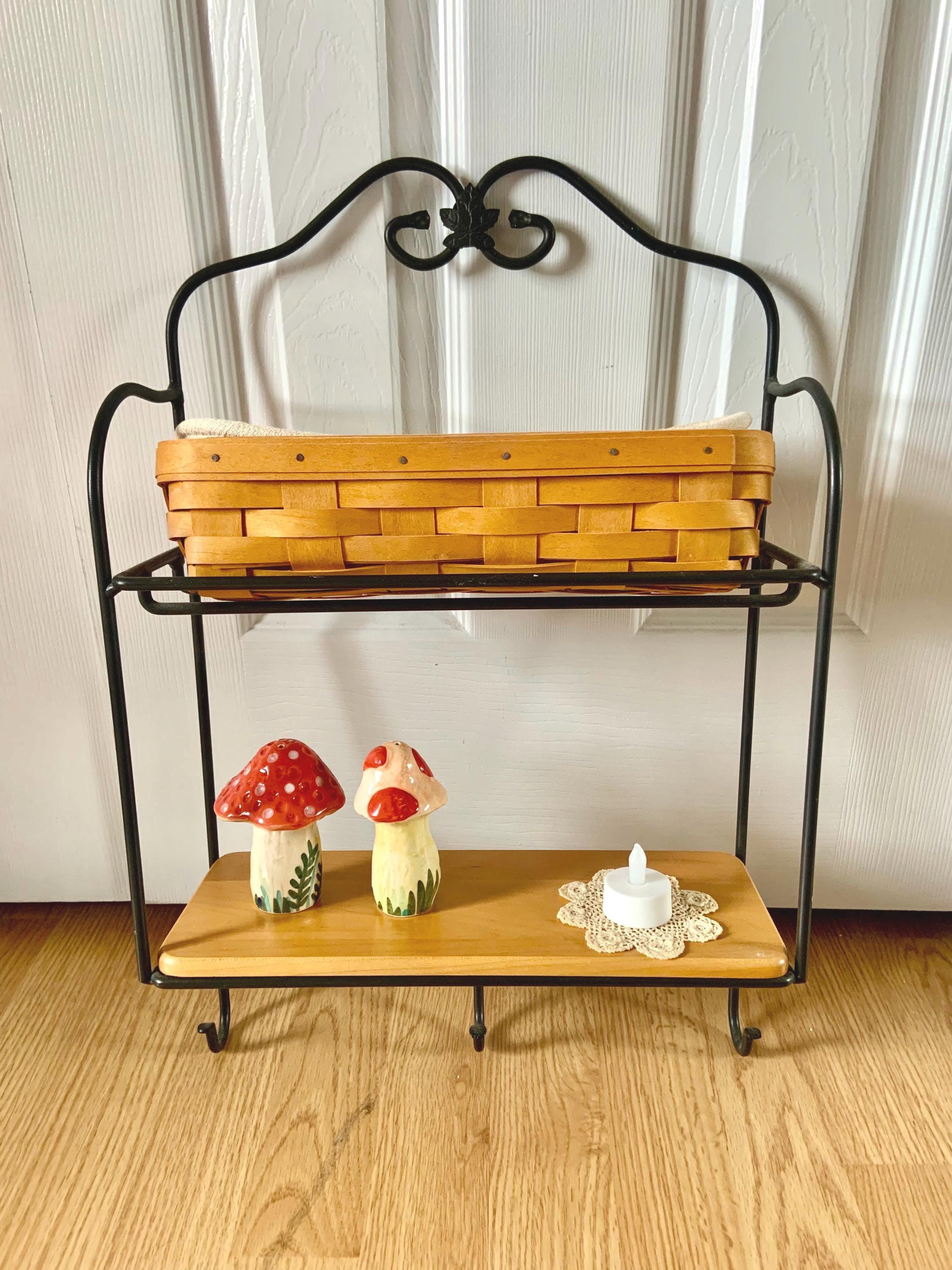 Longaberger Wrought Iron Two-tier Rack With Handwoven Basket - Etsy