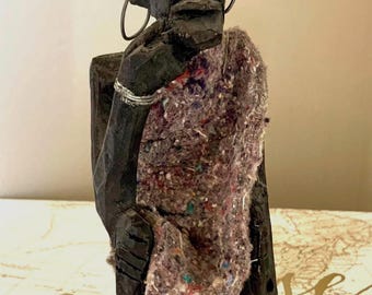 African Wood Carving Elder Man African Home Decor