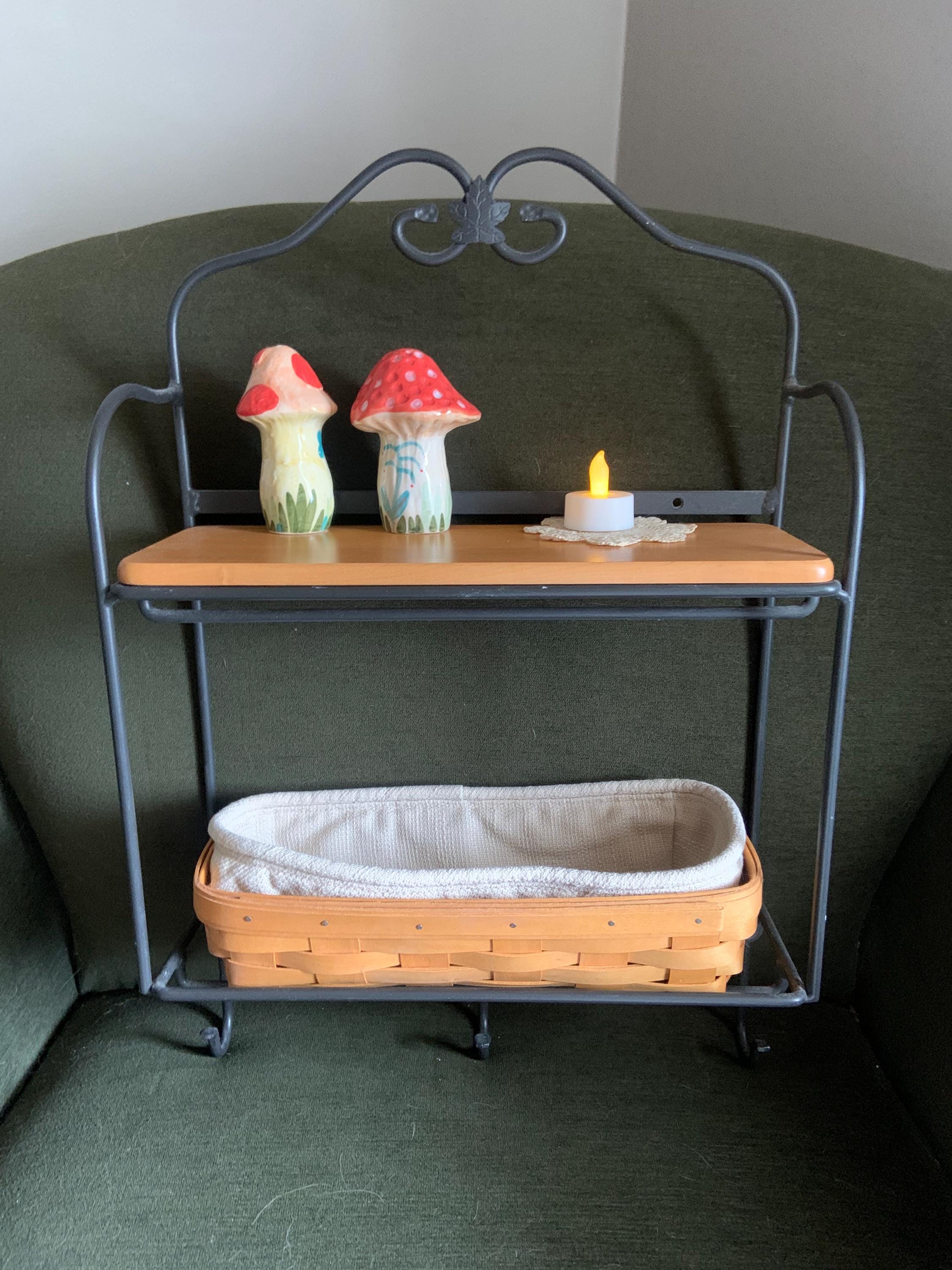 Longaberger Wrought Iron Two-tier Rack With Handwoven Basket - Etsy