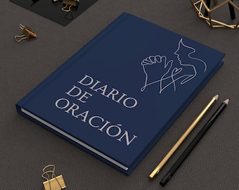 Diario de Oración Hardcover Journal | Spanish Prayer Notebook, Faith Reflection Book