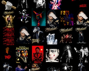 King of Pop PNG Bundle, Michael Jackson Inspired PNG,80s Music Legend Sublimation Png,Retro Vintage Singer MJ Shirt Png, Digital Download