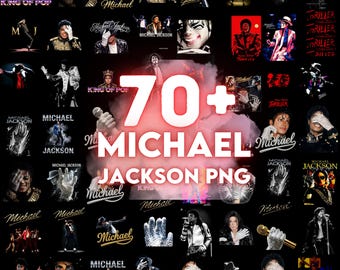 Paquete de imágenes PNG del Rey del Pop, diseños de sublimación de leyendas de la música de los 80, gráficos retro vintage de cantantes, imágenes PNG inspiradas en MJ, descarga digital.