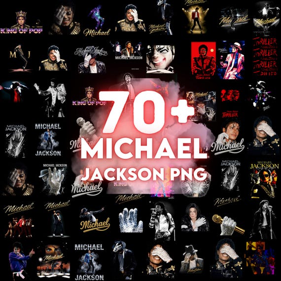 King of Pop PNG Bundle, 80s Music Legend Sublimation Designs, Retro Vintage Singer Graphics, MJ Inspired PNG, Digital Download