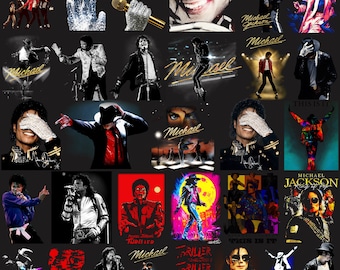 King of Pop PNG Bundle, 80s Music Legend Sublimation Designs,Vintage Singer Png,MJ Inspired Png, Digital Download,Retro Music Shirt Png
