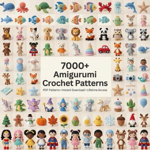 7000+ Crochet Animal Patterns Bundle | Amigurumi PDF Pattern | Beginner Crochet Animals | Instant Download | Stuffed Animal Crochet Pattern