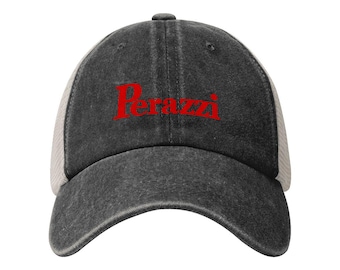 Perazzi Firearms Logo Washed Trucker Hat – Retro Baseball Cap