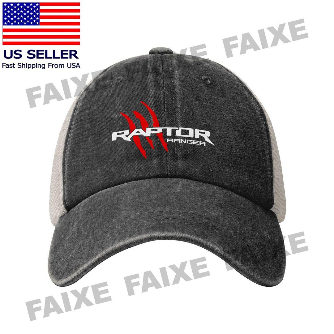 Riding Raptor Yellow Hat Ford Raptor Ranger Logo Washed Trucker Hat – Retro Baseball Cap - Etsy