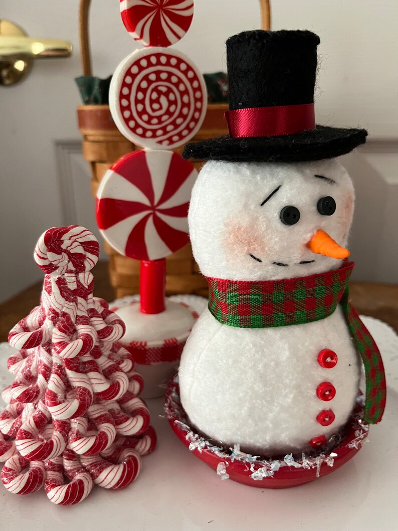 Snowman Stuffed Handmade Home Decor, Stuffed Winter, Winter Home Decor