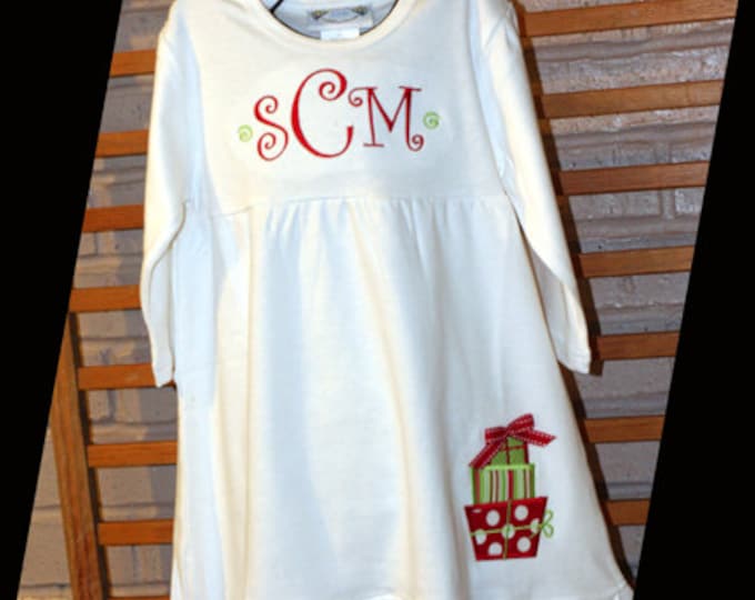 Custom Applique & Embroidery Dress With Leggings Christmas Etsy