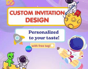 Individuelle Einladungskarten für jeden Anlass. Personalisieren Sie Einladen, Thema und Charaktere.