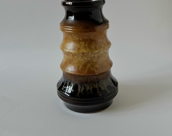 Vaso in ceramica a pagoda di metà secolo, Strehla, Germania Ovest