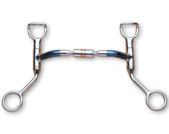 Stainless Steel Horse Bit with Copper Rollers  Western Equestrian Tack Training Mouth Bit