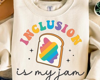 Inklusion ist mein Jam Png, Sublimationsdesign, Sonderpädagogik Lehrer T-Shirt Design, Autismus Bewusstseinsgeschenk, sofortiger digitaler Download