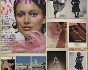 Vintage Vogue Oktober 1970 Digitaler Download | 70er Jahre Mode & Retro Style Inspiration | Klassische Editions Fotografie | Vintage Design Archiv