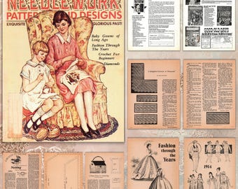 Vintage Häkelanleitung 1975, Retro Anleitung, DIY Häkelanleitung, Handarbeiten