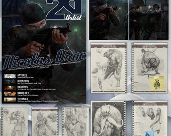 Digitales Kunst Magazin PDF, Konzeptkunst & Illustration Inspiration, Kreative Design-Ideen, Kunst Ressourcen Download