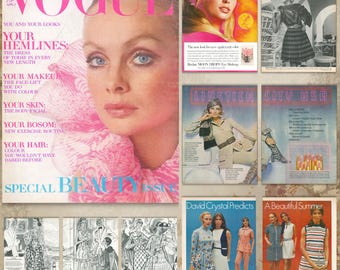 Vintage Vogue April 1970 Digitaler Download | 1970er Jahre Mode & Retro Style Inspiration | Vintage Fotografie Fotoarchiv