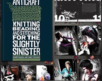 Goth Knitting Magazin PDF, Alternative Häkelanleitungen, Dark Craft Zine, DIY Punk Fiber Art Digitaler Download