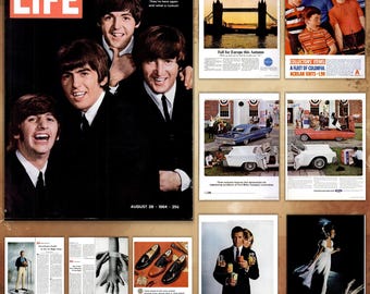 Beatles 1964 LIFE Magazin | Vintage Beatles Sammlerstück | Rockig & 60er Jahre Pop Kultur