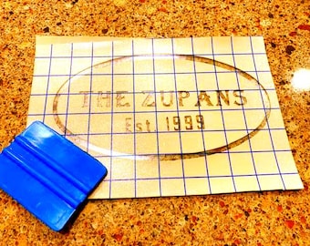Up to 6”x6” Sandblasting Stencil Mask- 24mil Rubber Masking Custom for You