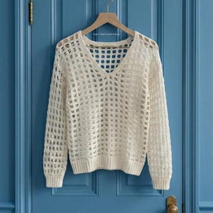 Crochet Pattern , Mesh Stitch Crochet Top Pattern  , Easy Crochet Top , instant Download