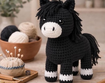 Crochet Horse Pattern, Amigurumi Horse PDF, Digital Download