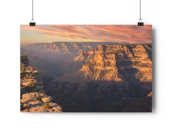 Kunstprint van een zonsondergang boven de Grand Canyon | Giclée kunstprint