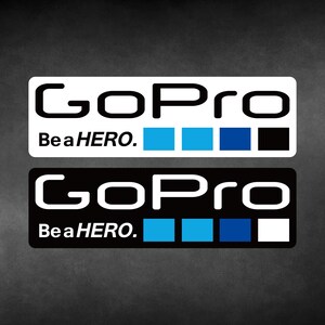 Pegatinas de vinilo impermeables para coches con el logo de GoPro Action Camera, ideales para portátiles, botellas de agua, cajas de herramientas y consolas de videojuegos.