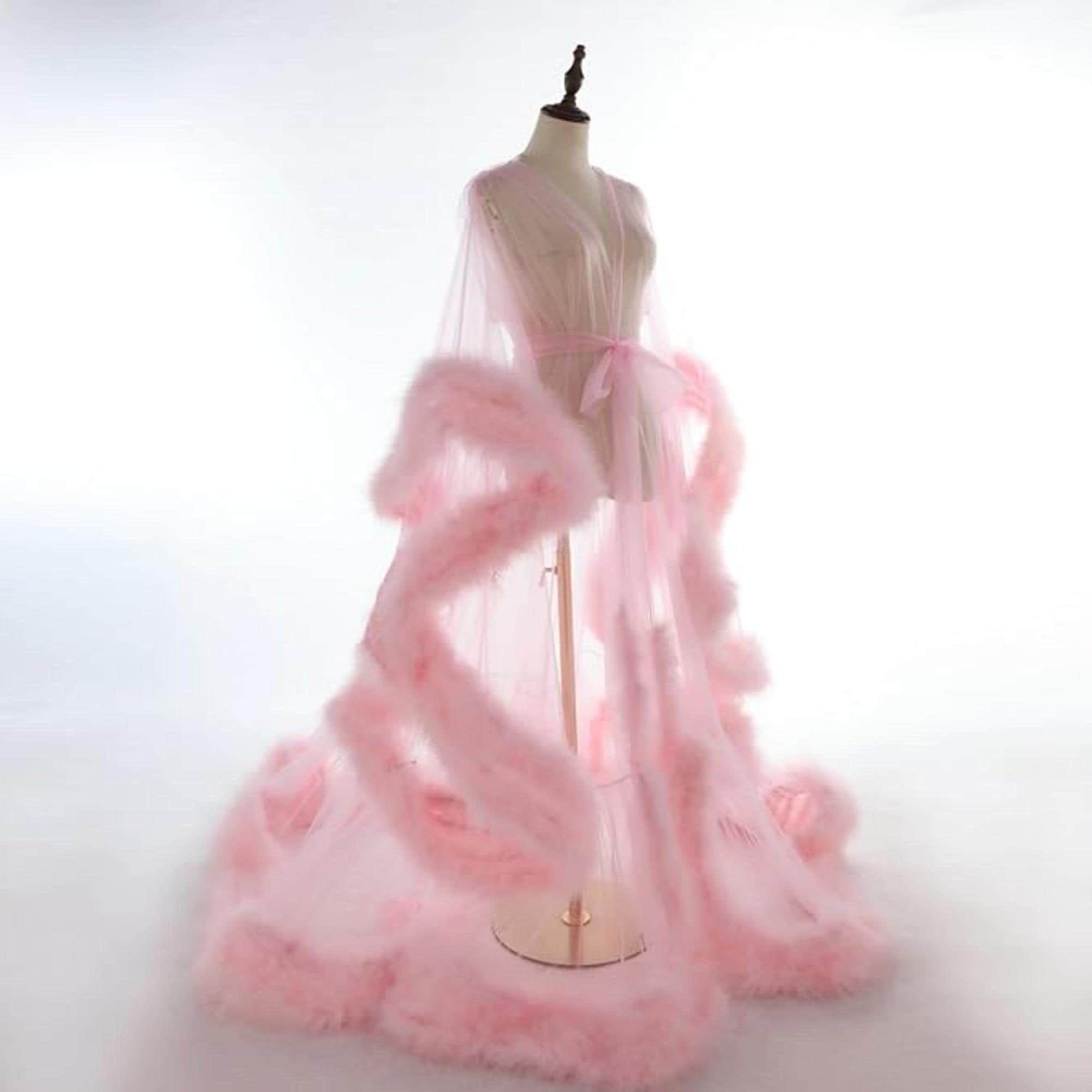 Womens Long Fluffy Dressing Gown - Etsy Womens Long Fluffy Dressing Gown - Etsy