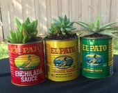 Medium El Pato Spanish Sauce Cans Wedding Party Center Piece Decor
