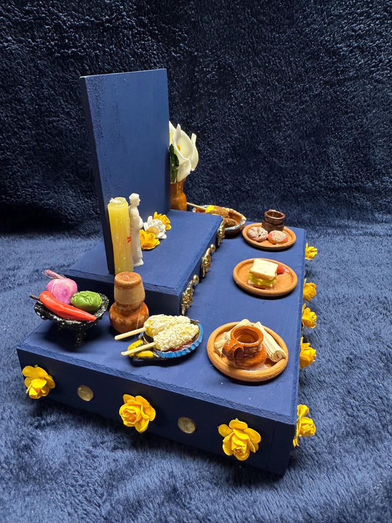 Royal Blue Mini Dia De Los Muertos Altar Day of the Dead Shrine #20 - Etsy
