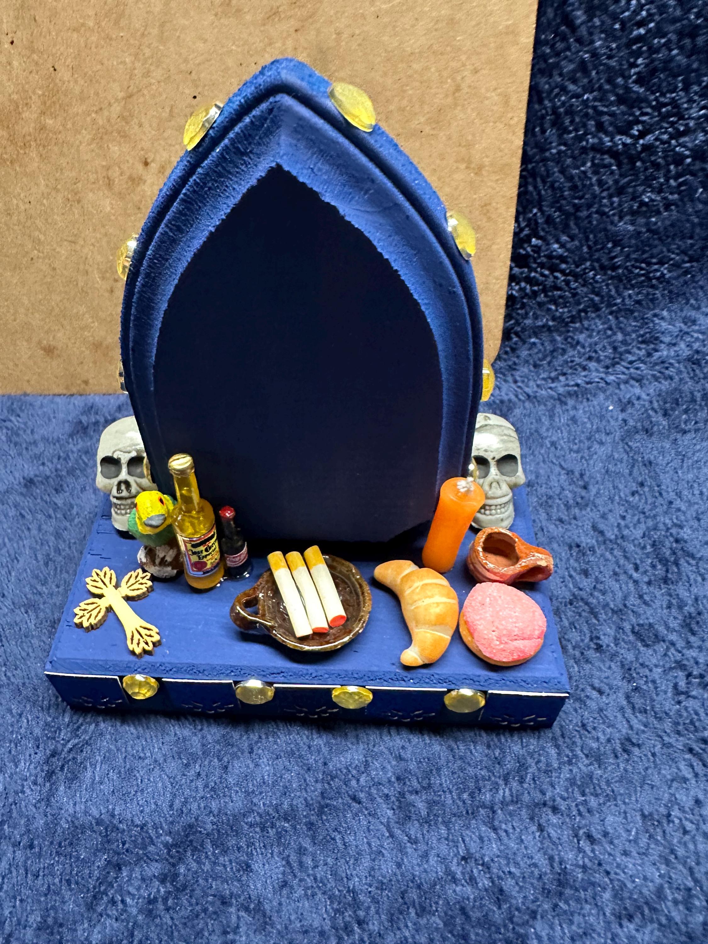 Royal Blue Mini Dia De Los Muertos Altar Day of the Dead Shrine #23 - Etsy