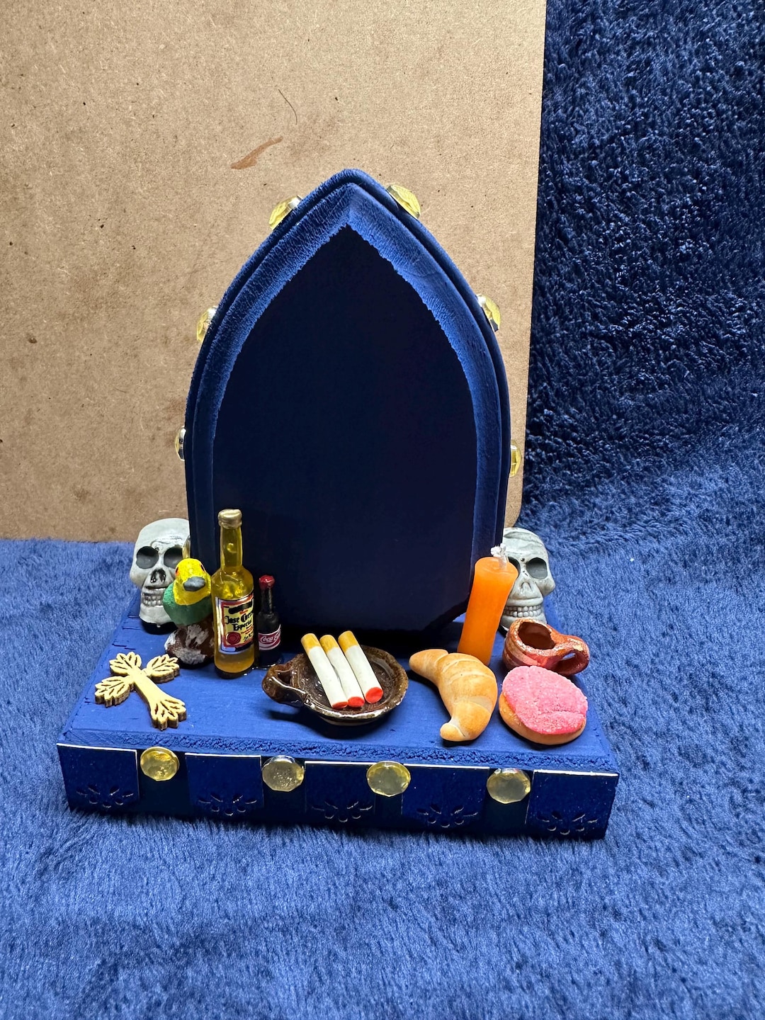 Royal Blue Mini Dia De Los Muertos Altar Day of the Dead Shrine #23 - Etsy