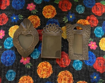 3er Set Zinn Nicho Magnet Rahmen im Mixed Design