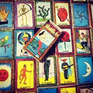 5 Loteria Matchbox Set Wedding Favors