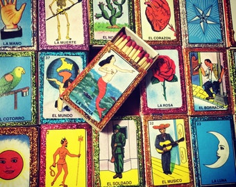 5 Loteria Matchbox Set Wedding Favors