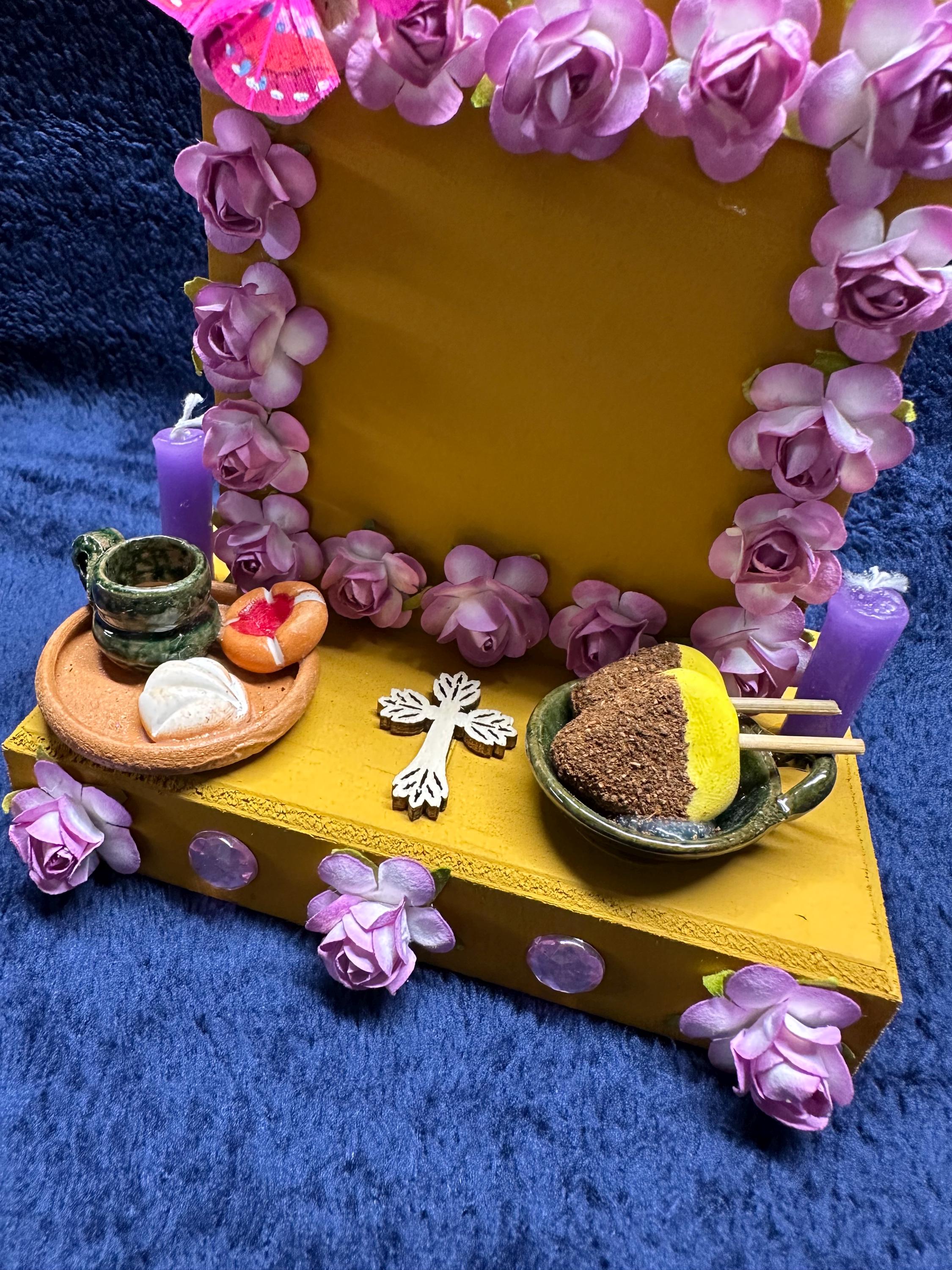 Mustard Mini Dia De Los Muertos Altar Day of the Dead Shrine #24 - Etsy