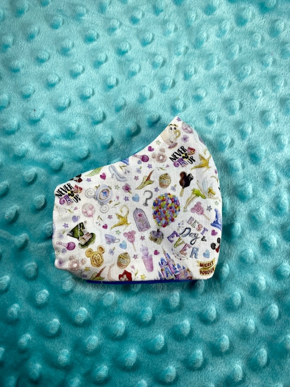 Princess and Mouse Face Mask Kids Size Mask Etsy