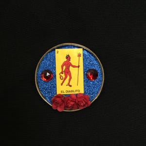 El Diablito Loteria Upcycled Magnet