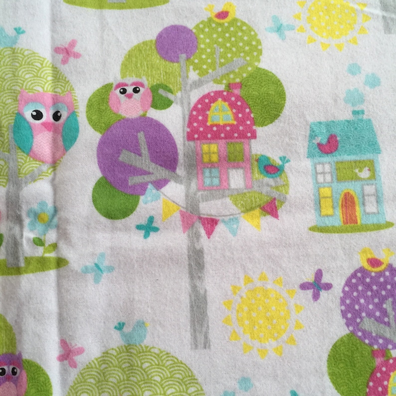 Pink Owl Handmade Baby Blanket