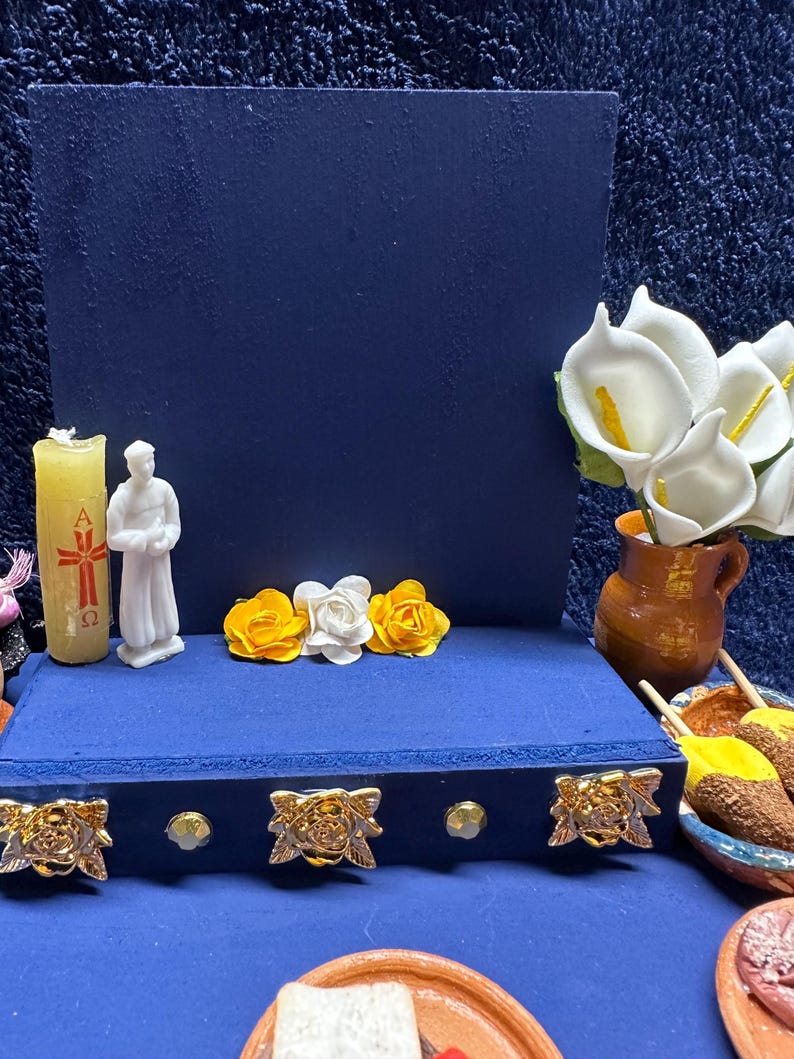 Royal Blue Mini Dia De Los Muertos Altar Day of the Dead Shrine #20 - Etsy