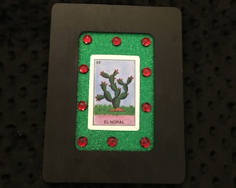La loteria el nopal Marco de madera