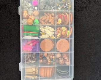 Box of Mixed Dia de los muertos miniatures more than 350 pieces