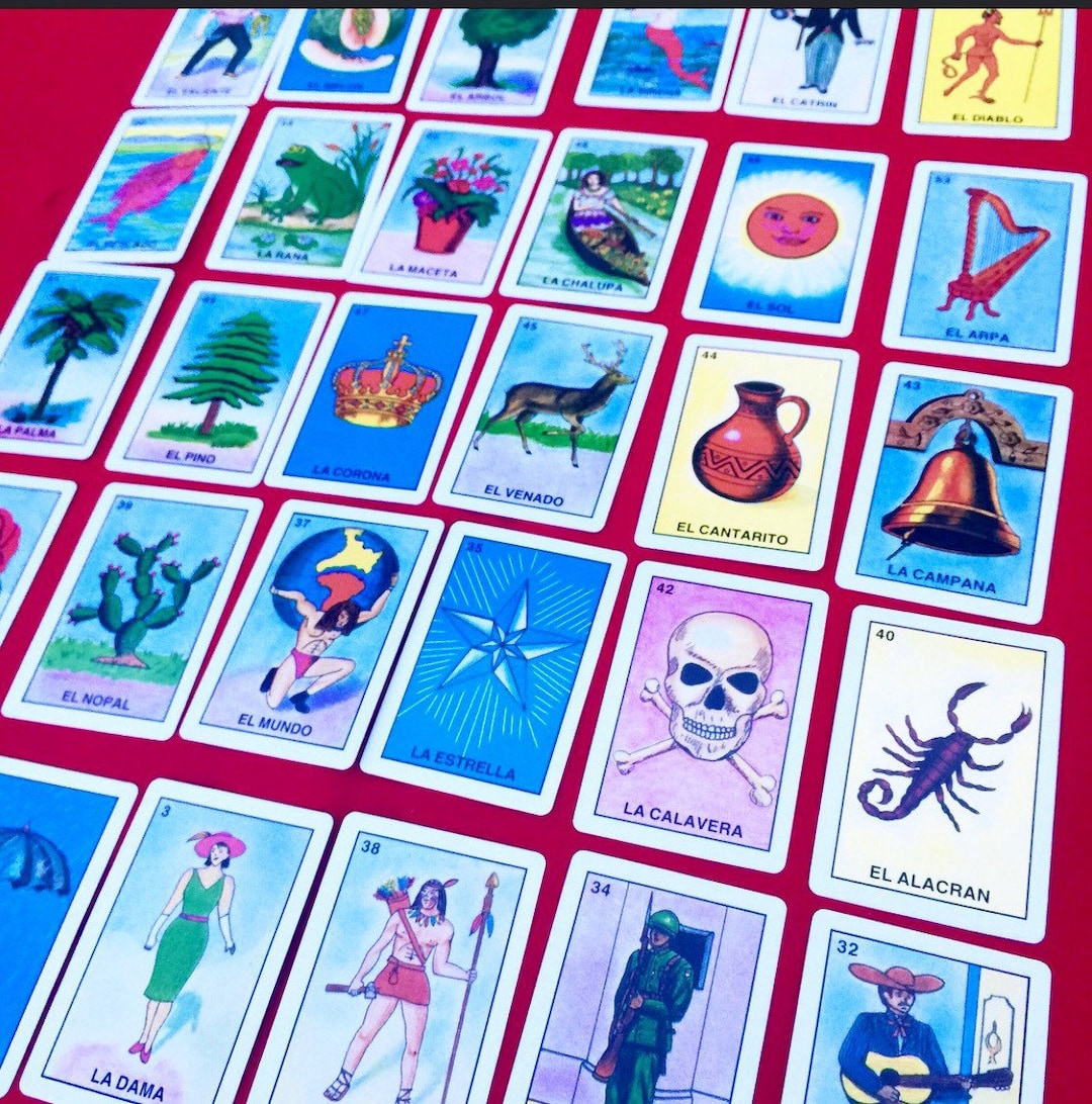 Loteria Game Deck of Cards Etsy